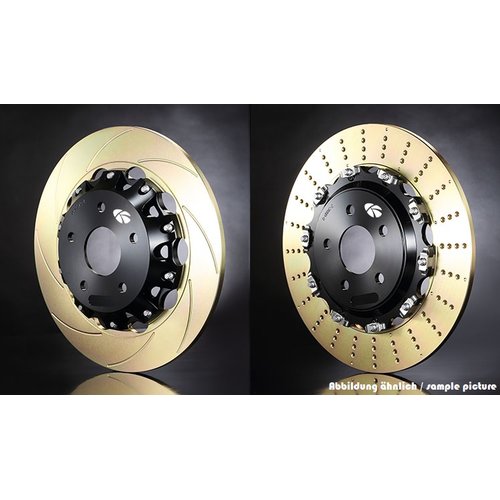 K-Sport Audi TT-S (8J MK2) build 08~14, rear enlarged disc Kit from 310x22mm to 330mm, vented, fixed, slotted